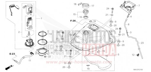 FUEL TANK/FUEL PUMP NSS750M de 2022